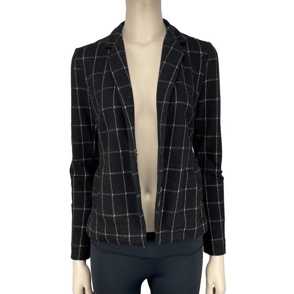 SANDWICH Academia Office Comfy Softβ Plaid UnStructured Blazer / Cardigan sz S - Picture 2 of 10